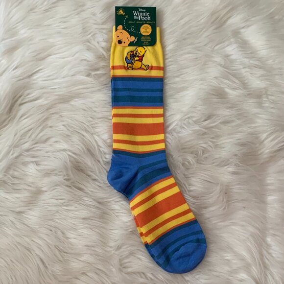 DISNEY Winnie the Pooh Crew Knit Socks 2 PAIRS - Picture 2 of 5